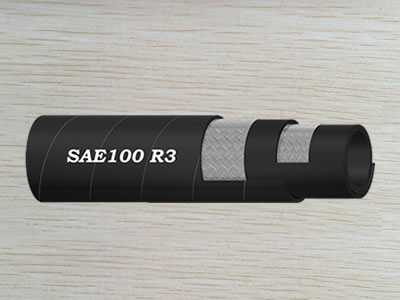 The detailed structure of SAE 100 R3 hydraulic hose.